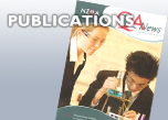 Image of one of NZQA's publications with two secondary students bent over some work on the front cover and links to Annual Report, QA News and EquateNZQA Publications